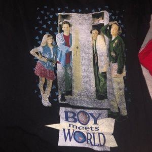 Vintage boy meets world shirt